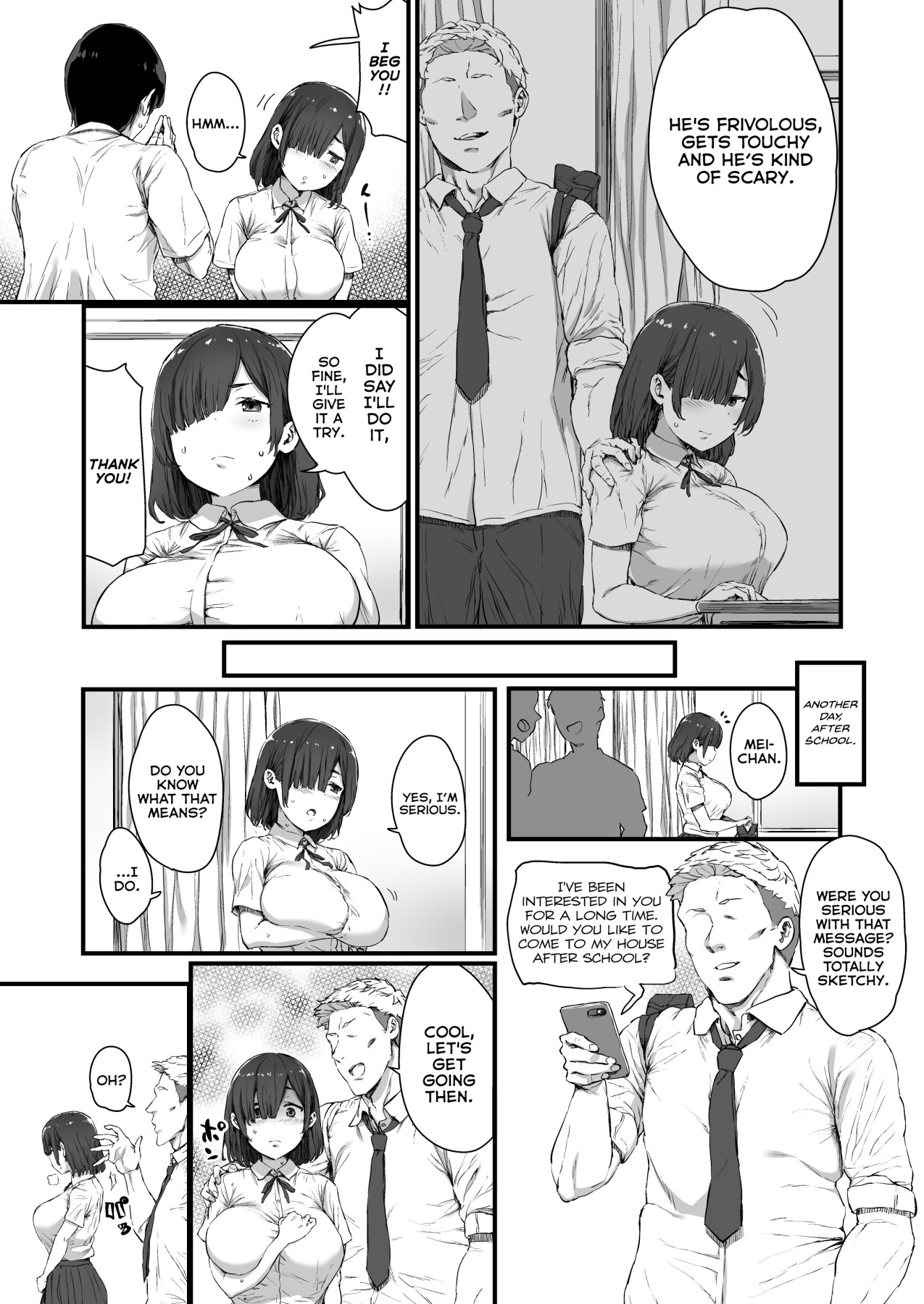 Hentai Manga Comic-Mei-san Who's Having Sex With Another Man At Her Boyfriend's Request-Read-4